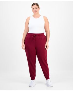 ID Ideology Plus Size Fleece jogger Sweatpants - Red