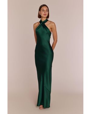Rewritten Roma Maxi Halterneck Dress - Multicolor