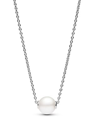 PANDORA Sterling Sparkling Treated Freshwater Cultured Pearl Collier Necklace - Metallic