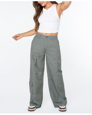 Celebrity Pink High-rise Wide-leg Cargo Pants - Blue