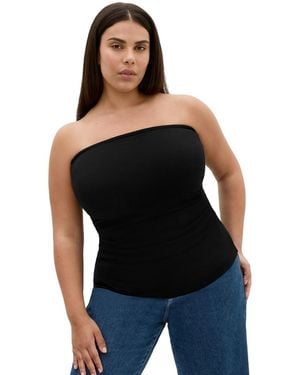 City Chic Plus Size Halo Tube Top - Black