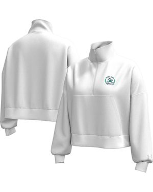 Under Armour Notre Dame Fighting Irish Icon Fleece Half-zip Jacket - White