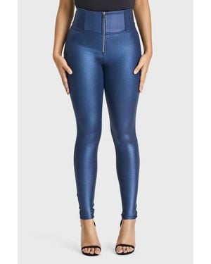 Freddy Super High-rise Sculpting Disco Pants - Blue