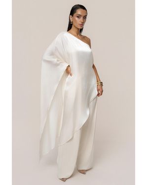 JLUXLABEL Cher Iridescent Top - Natural