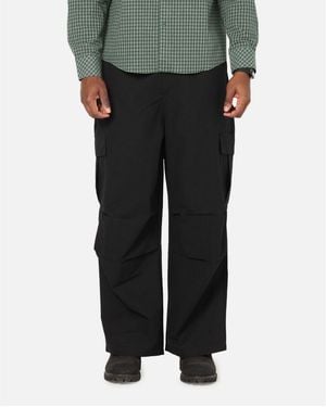carre baggy Fit Cargo Pants - Black