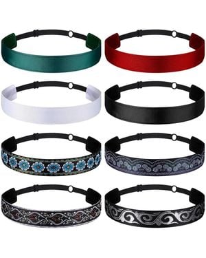 Peneyon Non-slip Adjustable Boho-style Headbands - Green