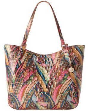 Brahmin Aliza Melbourne Large Leather Tote - Red