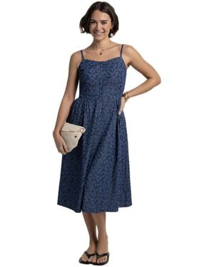 Brakeburn Mari Midi Dress - Blue
