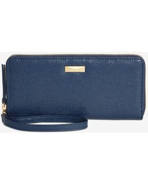 INC International Concepts Hazel Zip-around Quilt Wristlet - Blue