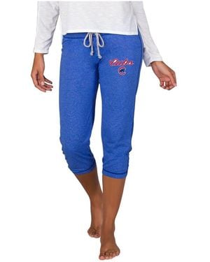 Concepts Sport Chicago Cubs Quest Knit Capri Pants - Blue