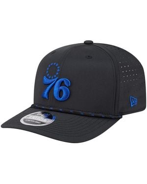 KTZ Philadelphia 76ers Sport Rope Vented Stretch-snap 9seventy Hat - Blue