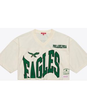 Mitchell & Ness Randall Cunningham Philadelphia Eagles Retired Player Cropped Fashion Jersey - White