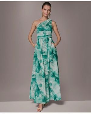 Donna Karan Chiffon Ball Gown - Green