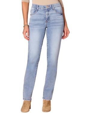 Democracy Petite High-rise Straight-leg Jeans - Blue