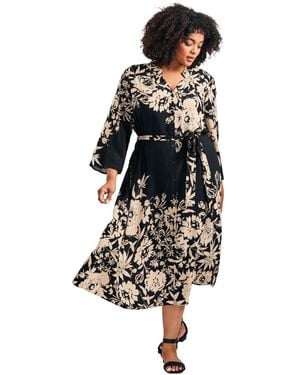 Avenue Plus Size Maddy Shirtdress - White