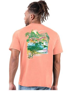 Margaritaville Cleveland Browns Time Flies T-shirt - Pink