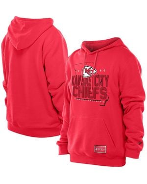 KTZ Kansas City Chiefs Combine Authentic Local State Throwback Hoodie - Red