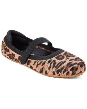 Dearfoams Haddy Sport Knit Flat - Brown