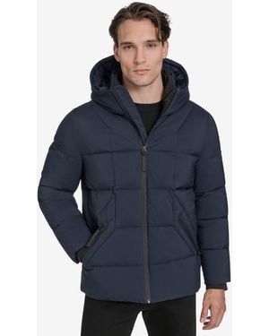 Marc New York Palmerton Micro Ripstop Puffer Jacket - Blue