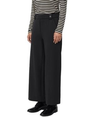 Masai Cropped Wide Leg Pants - Black