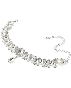 SOH Party Stone Statement Necklace - Metallic