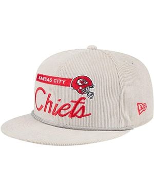 KTZ Kansas City Chiefs Cord Rope Corduroy 9fifty Snapback Hat - Pink