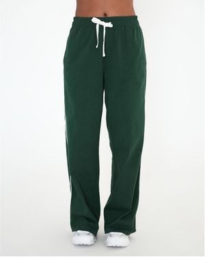 Rebody Active Rugby Piping Relaxed Wide Leg Pant - Green