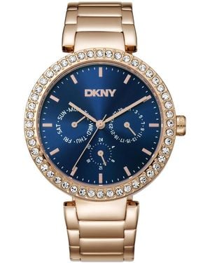 DKNY Quartz Evening Stainless Steel Bracelet Watch - Blue