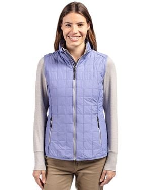 Cutter & Buck Rainier Primaloft Eco Insulated Full Zip Puffer Vest - Blue