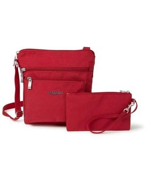 Baggallini Pocket Rfid Secure Crossbody Bag - Red