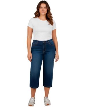 Avenue Butter Denim Straight Crop - Blue