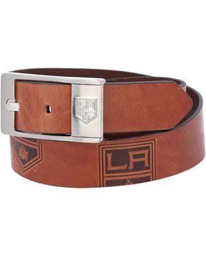 Eagles Wings Los Angeles Kings Brandish Leather Belt - Brown