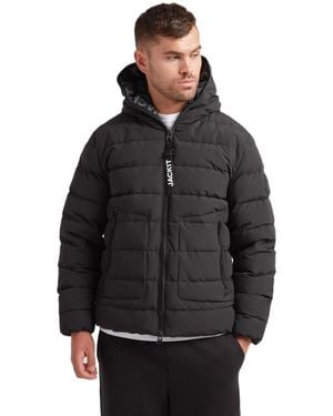 Jacket R4d Tramline Hooded Puffer Jacket - Black