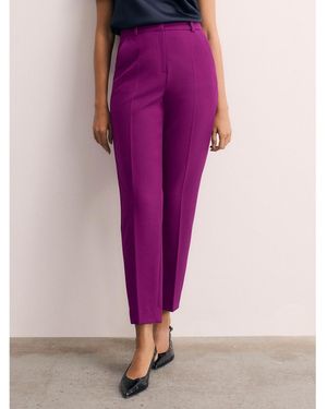 The Fold Tavira Sculpt Crepe Pants - Purple