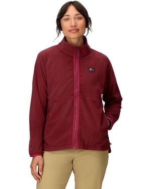 Marmot Upward Long Sleeve Fleece Jacket - Red