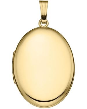 Drs, Inc. Yellow Gold Filled Oval 17mm Polished Locket - Metallic