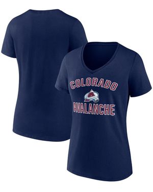 LOGO ATHLETIC Colorado Avalanche Arch Victory V-neck T-shirt - Blue