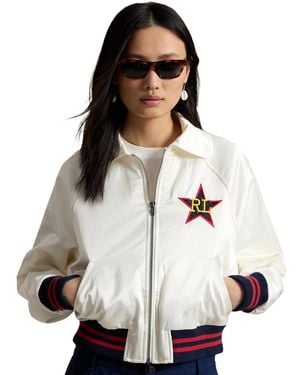 Polo Ralph Lauren Spread Collar Long-sleeve Bomber Jacket - Blue
