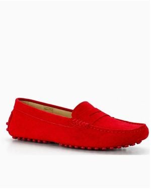 Menina Step Oporto Moccasin Loafer - Red