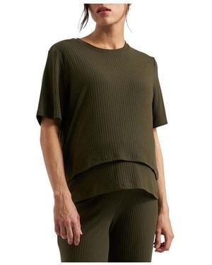 Ripe Maternity Maternity Ripe Mike Rib Nursing Top - Green