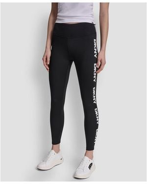 DKNY High-waist Repeat Logo leggings - Black