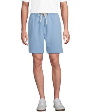 Lands' End Serious Sweats Sweatshort - Blue