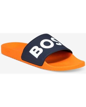 BOSS Boss By Aryeh Slip-on Slide Sandals - Blue