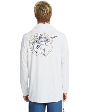 Quiksilver Catch Em All Long-sleeve Graphic Hoodie - White