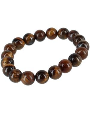 Trafalgar Raja Tiger Eye Stretch Beaded Bracelet - Brown