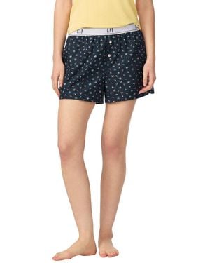 Gap Poplin Pull-on Boxer Shorts - Blue