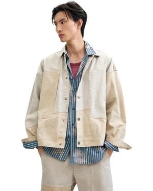 Desigual Gradient Patchwork Jacket - White