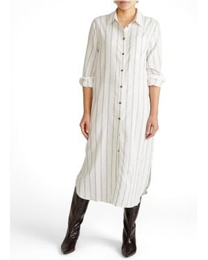 UNIVERSAL STANDARD Plus Size Odeon Linen Shirtdress - White