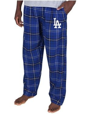Concepts Sport Los Angeles Dodgers Ultimate Plaid Flannel Pajama Pants - Blue