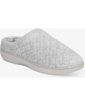 Charter Club Quilted Hoodback Boxed Slippers - White
